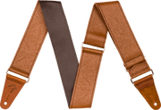 Fender 0996970000 Gitaarband 2 inch Bewerkt Leer Bruin
