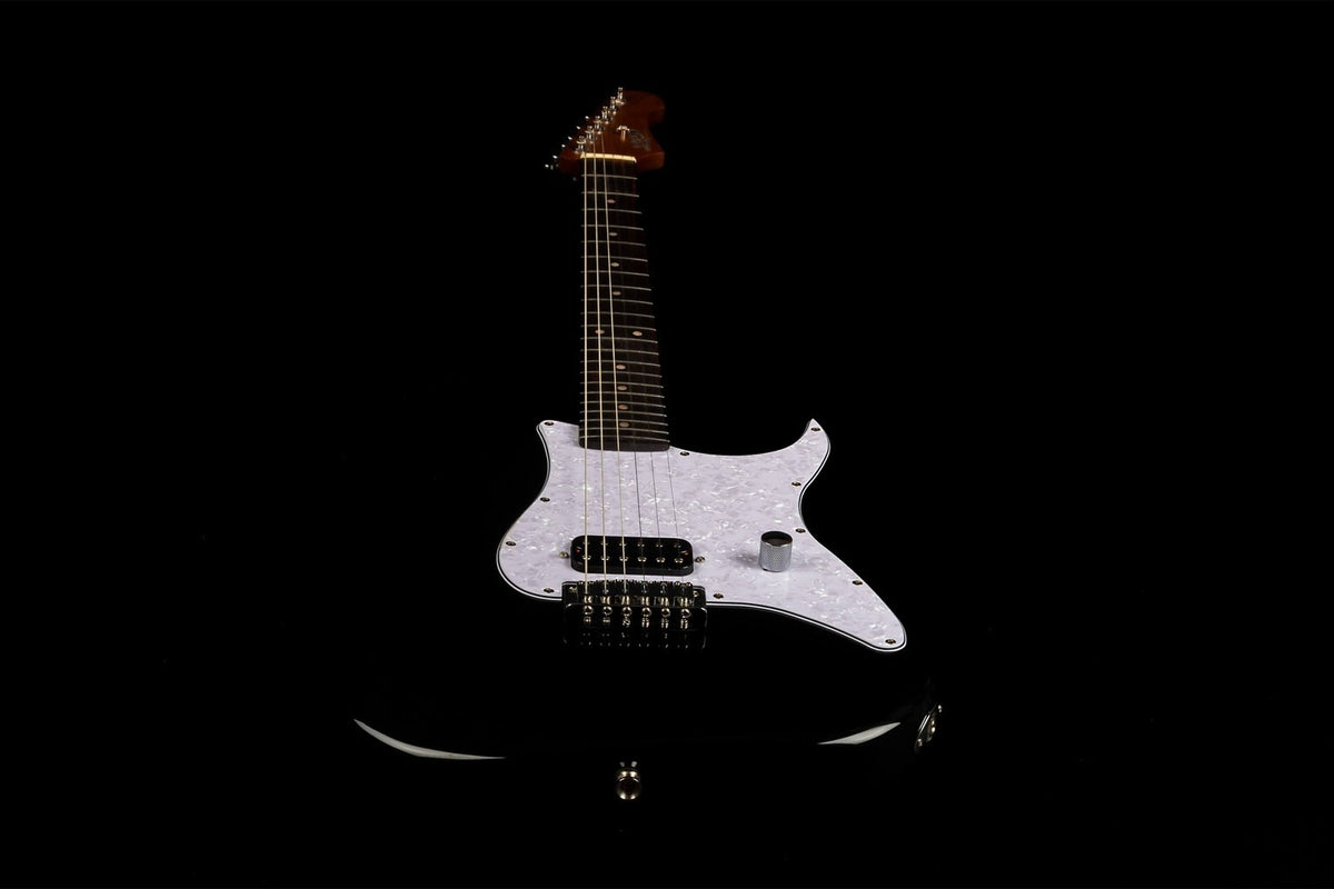 JET Guitars JS-400 HT BK – elektrische gitaar – S-stijl HSS Hardtail Zwart, palissander toets