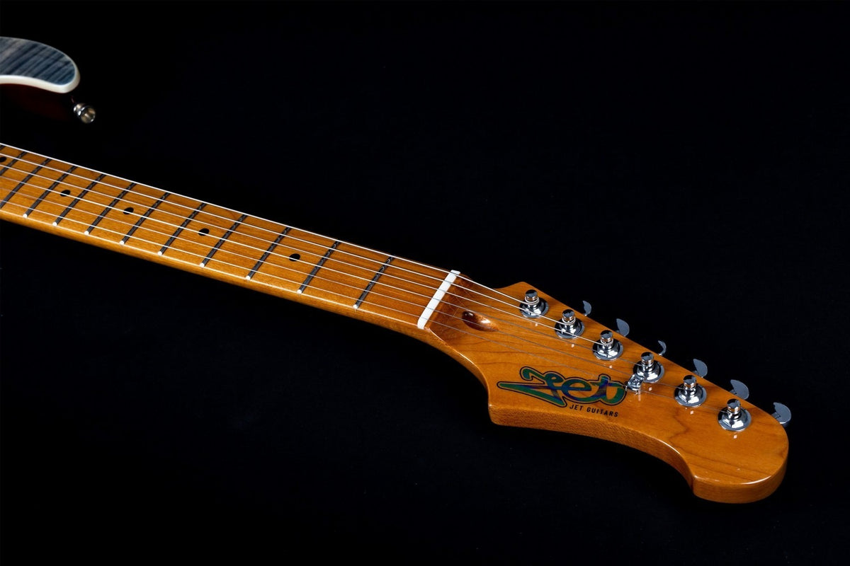 JET Guitars JS-450 TBK – elektrische gitaar – S-stijl HSS transp. zwart