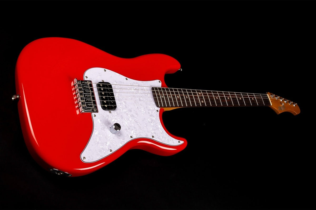 JET Guitars JS-400 HT RD – elektrische gitaar – S-stijl HSS Hardtail Rood, palissander toets