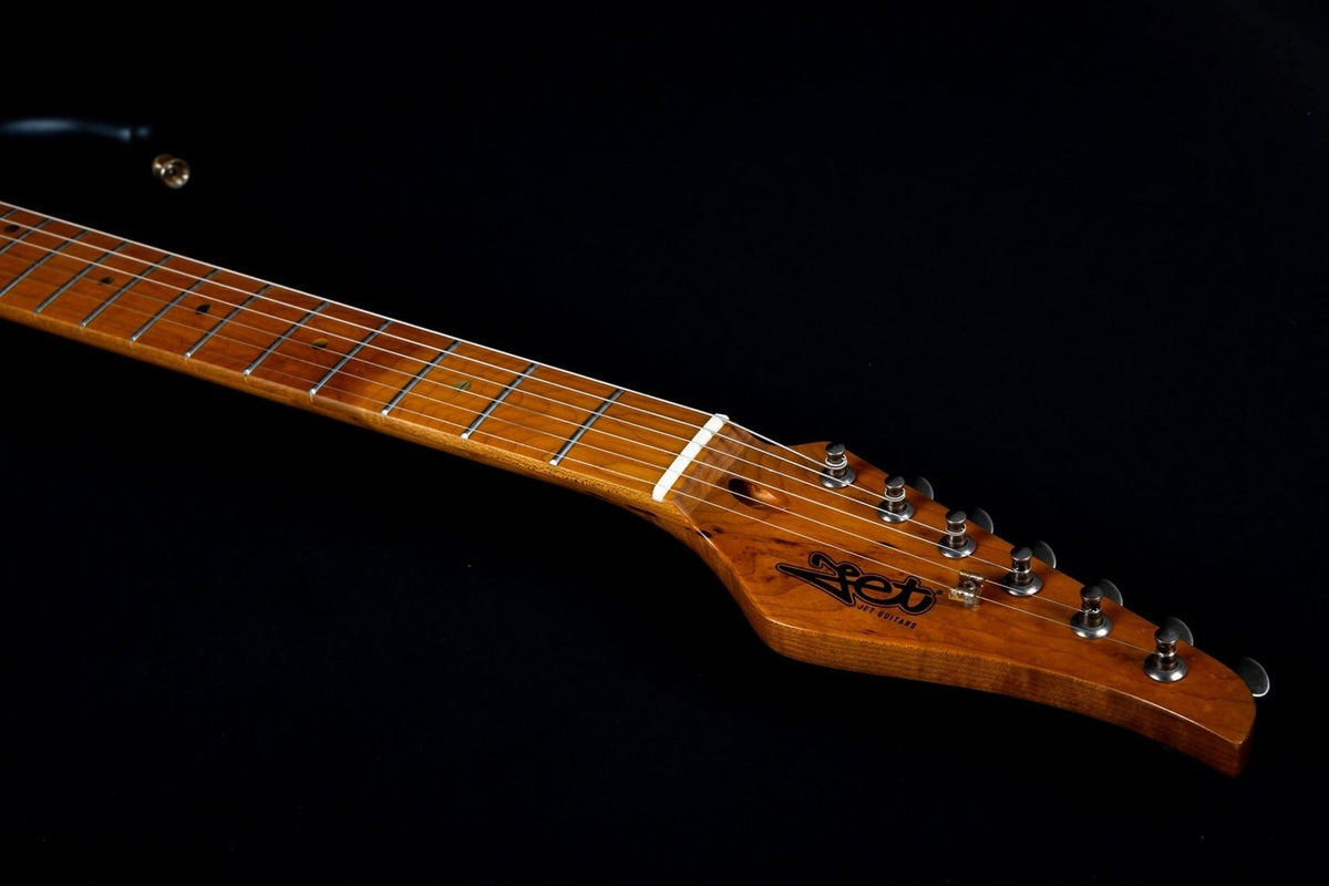 JET Guitars JS-800 RLC – elektrische gitaar – S-stijl Zwart 'relic'