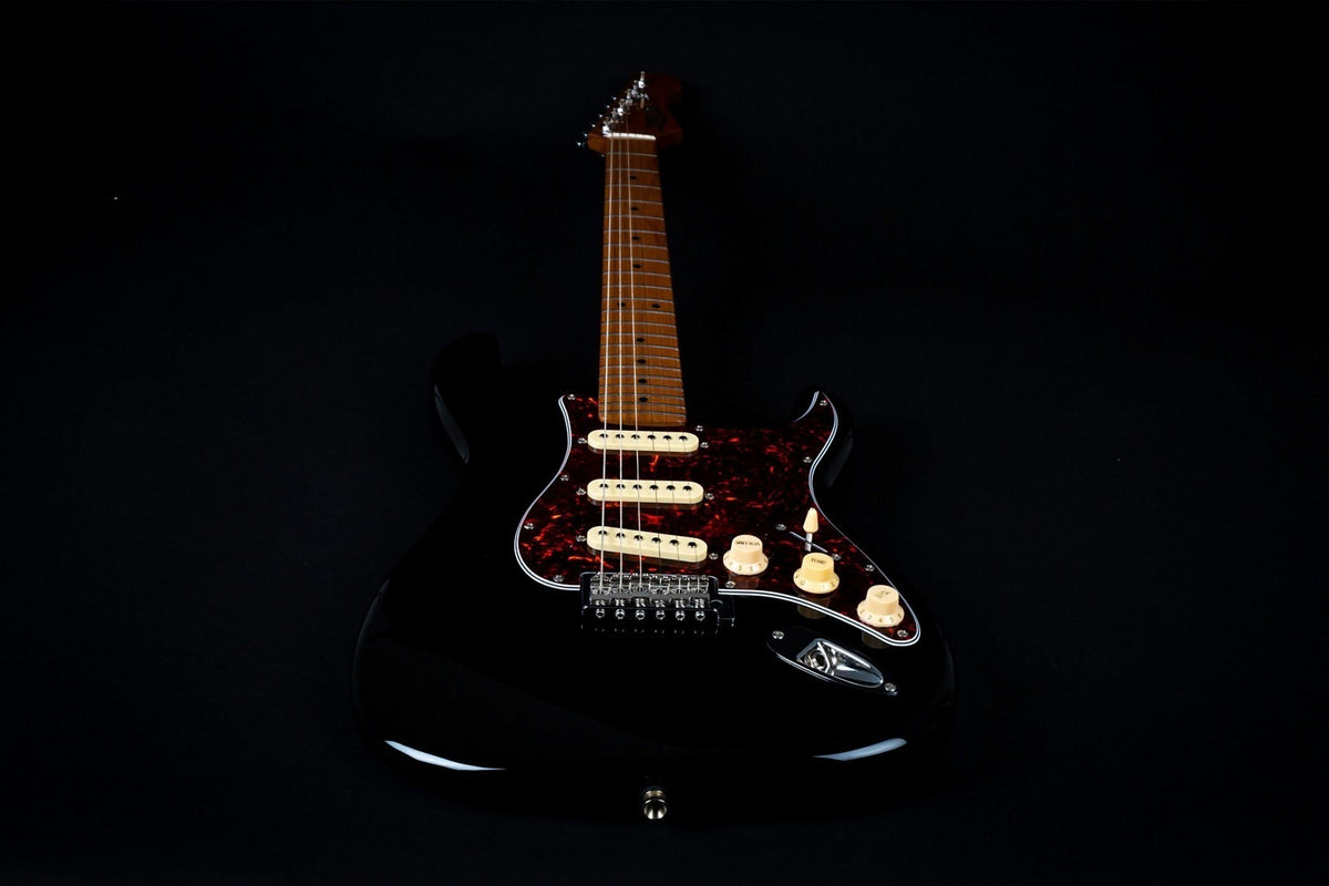 JET Guitars JS 300 BK – elektrische gitaar – S-stijl SSS Zwart