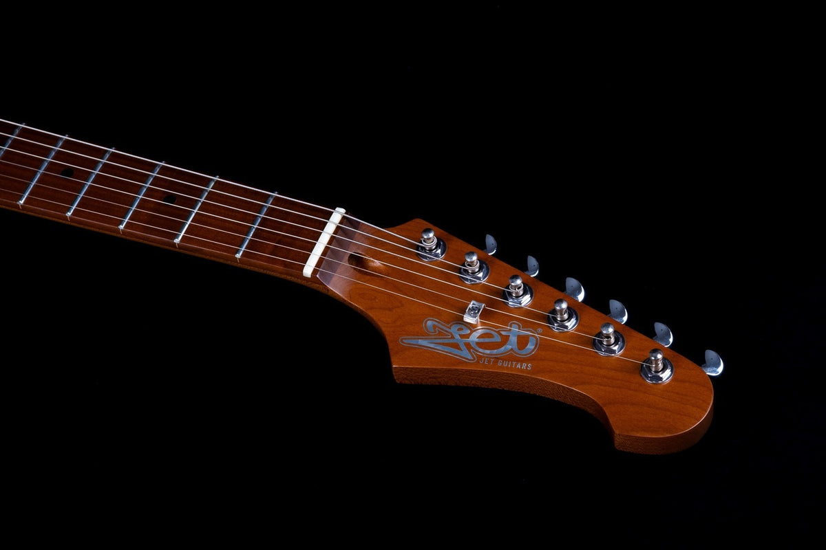 JET Guitars JS-300 MINI PK – elektrische gitaar – MINI S-stijl SSS Schelp Roze