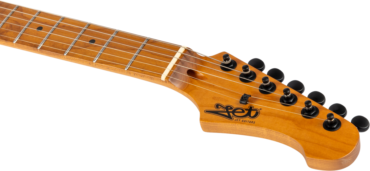 JET Guitars JS-500 MBK – elektrische gitaar – S-stijl HH mat Zwart