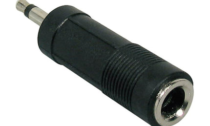 adaptor, 6,3mm jack female mono, 3,5mm jack male mono