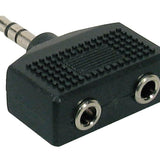 Boston - AT-140 - Adaptor, 2 X 3,5 Jack Female Stereo, 3,5mm Jack Male Stereo
