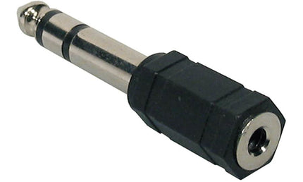 adaptor, 3,5mm jack female stereo, 6,3mm jack male stereo