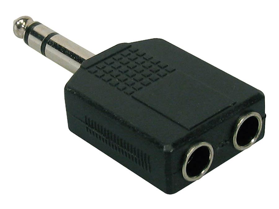 Boston - AT-170 - Adaptor, 2 X 6,3 Jack Female Stereo, 6,3mm Jack Male Stereo