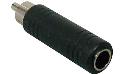 adaptor, 6,3mm jack female mono, RCA male