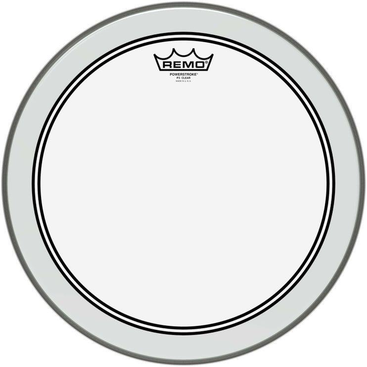 Remo - P3-0315-BP - 15" Powerstroke 3 Ambassador Clear Tom/ Snare/ Floortom Head
