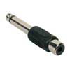 adaptor, RCA female, 6,3mm jack male mono