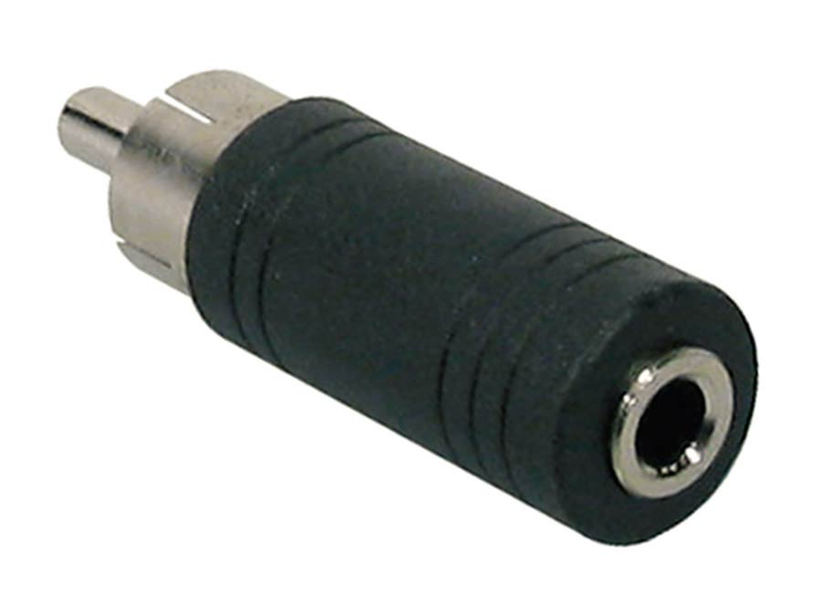 adaptor, 3,5mm jack female mono, RCA male