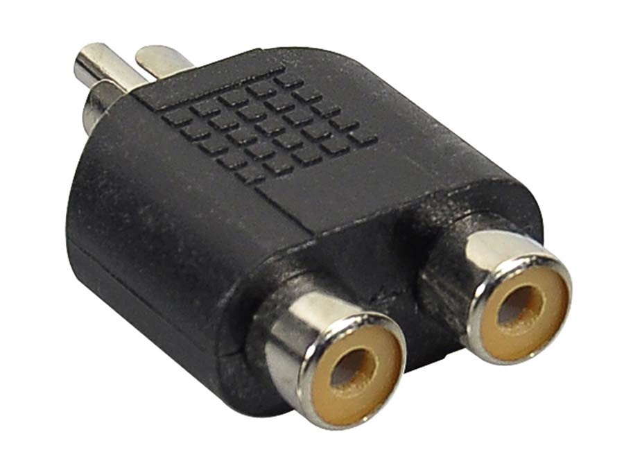 adaptor, 2x RCA female, RCA male