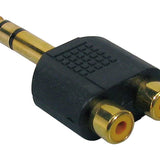 Boston - AT-250 - Adaptor, 2 X Rca Female, 6,3mm Jack Male Stereo