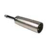 adaptor, XLR male metal, 6,3mm jack male mono