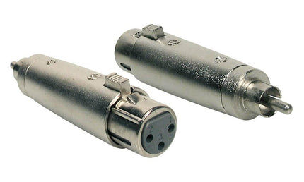 adaptor, XLR female metal, RCA male