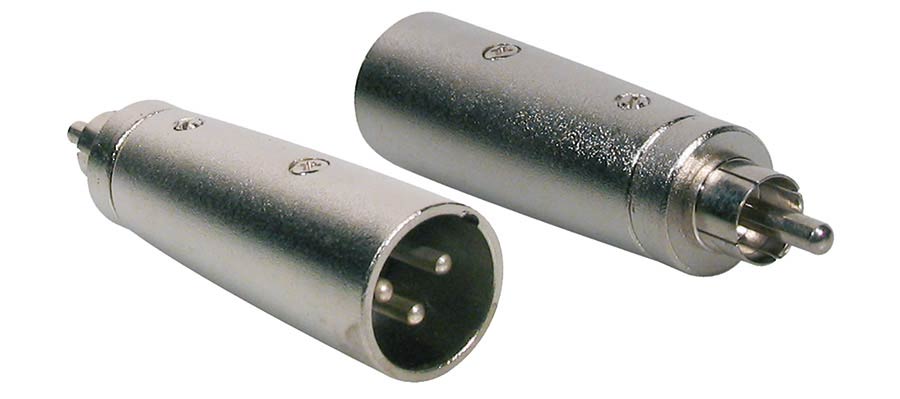Boston - AT-530 - Adaptor, Xlr Male Metal, Rca Male