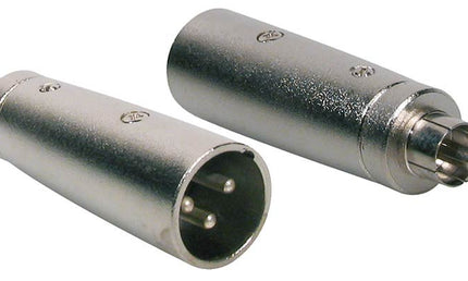 adaptor, XLR male metal, RCA male