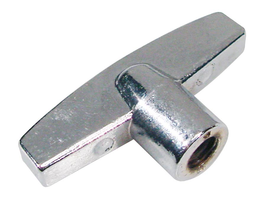 closed wing nut, thread length: 8 mm.