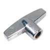 closed wing nut, thread length: 8 mm.