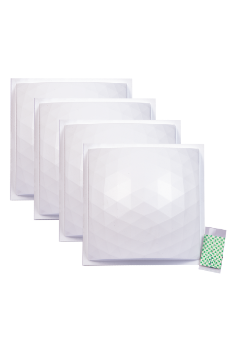 Auralex - Axgeofusor114pk - Auralex Geofusor Small 4-30x30x10cm, 8-Ez-Stick, White