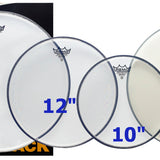Remo - PP-1860-BE - Pro Pack (10", 12", 16" Emperor clear + free 14" Ambassador coated)
