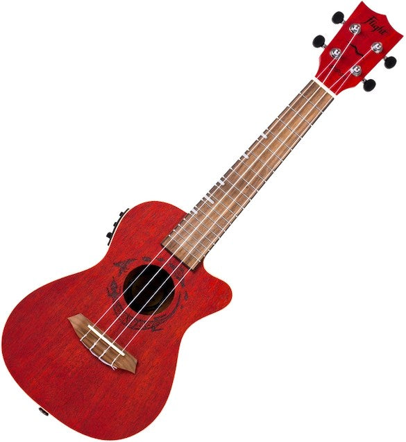 Flight DUC 380 CEQ CORAL – elektro-akoestische concertukelele