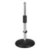 desk top microphone stand, round base, height adjustable