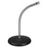 desk top microphone stand, round base, with gooseneck 36cm