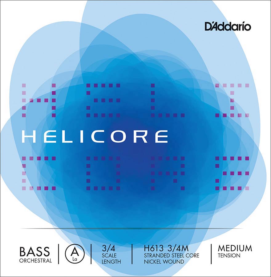 D'Addario H613-34M Contrabassnaar A-3 3/4 Medium Nikkel
