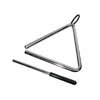 professional triangle, chrome plated, with beater, diameter: 11 mm., 6"