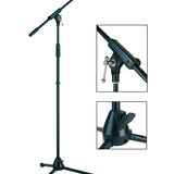 Boston - MS-1400-BK - Microphone Stand With Boom Max Height 165cm, Black