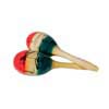 maracas, wood, Mexican model, large, pair