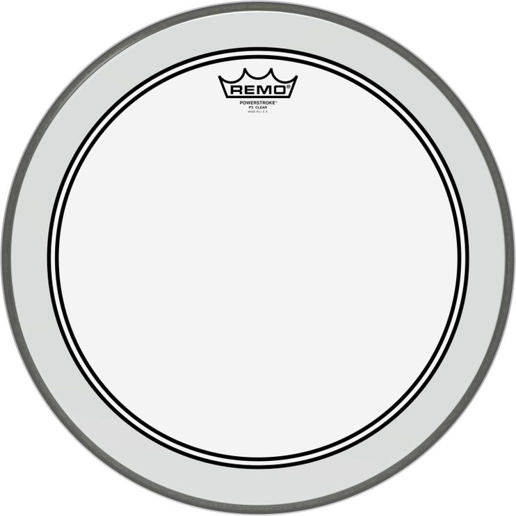 Remo - P3-1316-C2 - 16" Powerstroke 3 Ambassador clear bass drum head