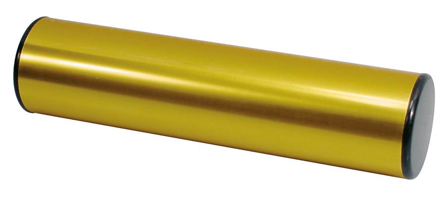 shaker, tube model, gold finish aluminum