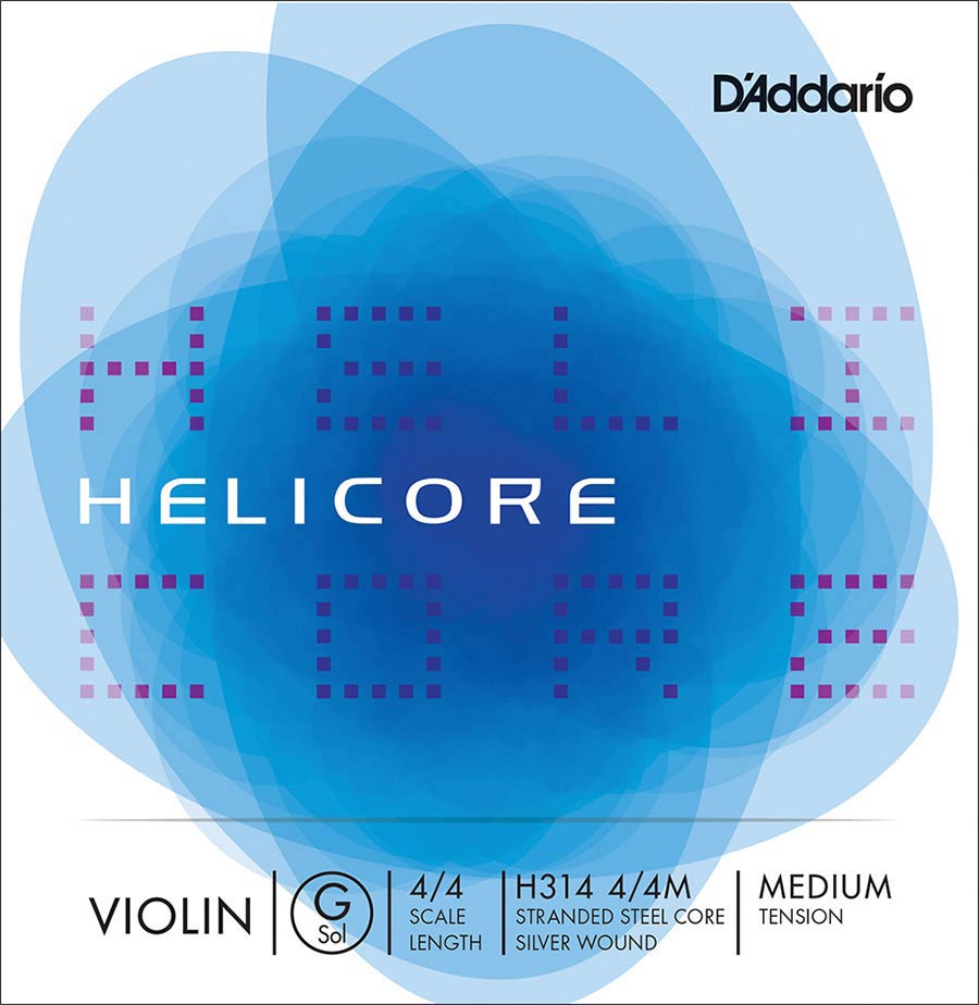 D'Addario H314-44M Vioolsnaar G-4 4/4 Medium Zilver Omwonden