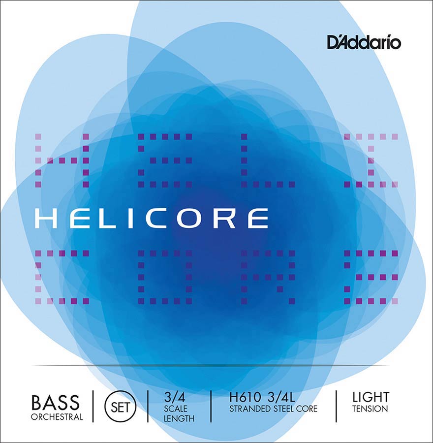 D'Addario H610-34L Contrabassnarenset 3/4 Light Nikkel