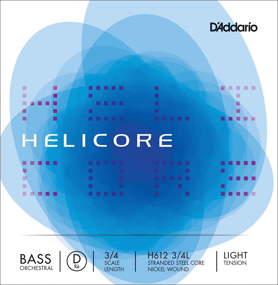 D'Addario H612-34L Contrabassnaar D-2 3/4 Light Nikkel