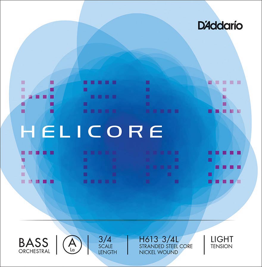 D'Addario H613-34L Contrabassnaar A-3 3/4 Light Nikkel