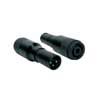 adaptor, speaker 4-pole male black metal, XLR male