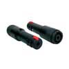 adaptor, speaker 4-pole male black metal, 6,3mm jack female st.+lock