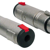 Boston - AT-625 - Adaptor, 6,3mm Jack Female Stereo Lock Metal, Xlr Female