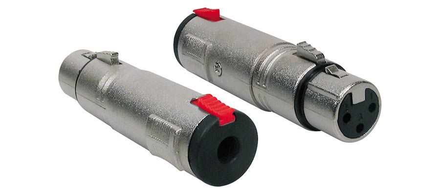 Boston - AT-625 - Adaptor, 6,3mm Jack Female Stereo Lock Metal, Xlr Female