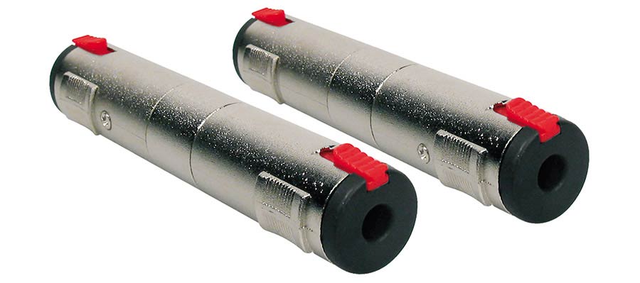 Boston - AT-635 - Adaptor, 6,3mm Jack Female Stereo Lock Metal, 6,3mm Jack Female Stereo Lock