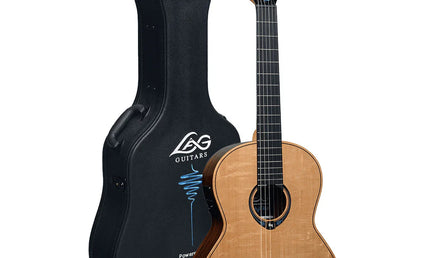 LAG Guitars Classic HyVibe 30 CHV30E E/A klassieke gitaar + multi-effect & Bluetooth incl. koffer