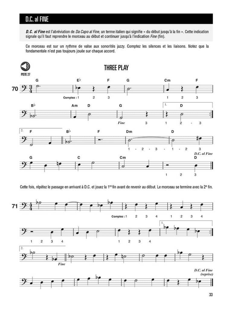 Méthode de basse - volume 1