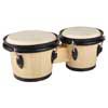 bongo, hardwood, 6,8"+7,8", rawhide skins, chrome hardware, natural light & dark