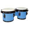 bongo, hardwood, 6,8"+7,8", rawhide skins, black hardware, blue