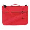 sheet music bag, with recorder pocket, red