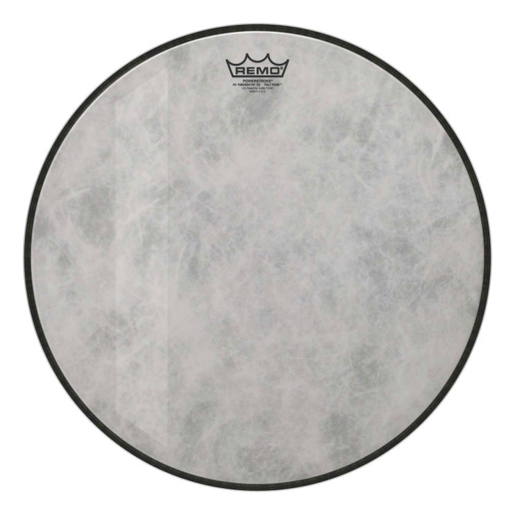 Remo - P3-1518-FD-FLT - 18" Powerstroke 3 Fiberskyn Diplomat Felt Tone bass drumhead